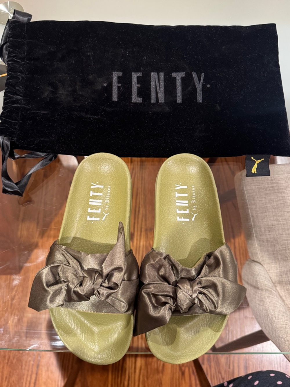 Fenty Bow Tie Slides